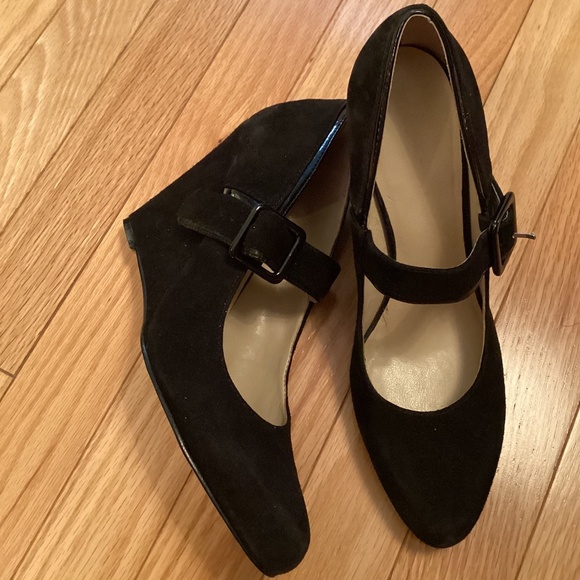 Nine West Suede Wedge Shoes Size 7.5 - Picture 4 of 12